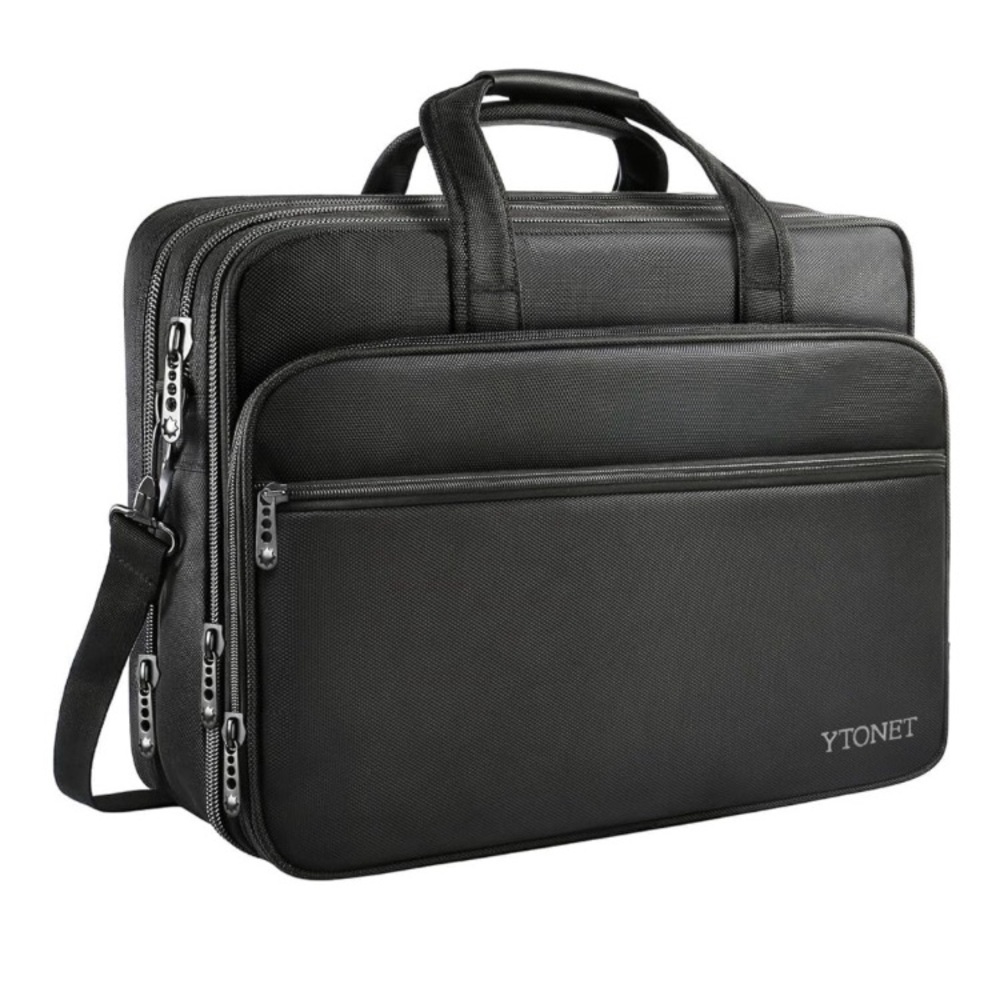 YTonet expandable Black Laptop Bag